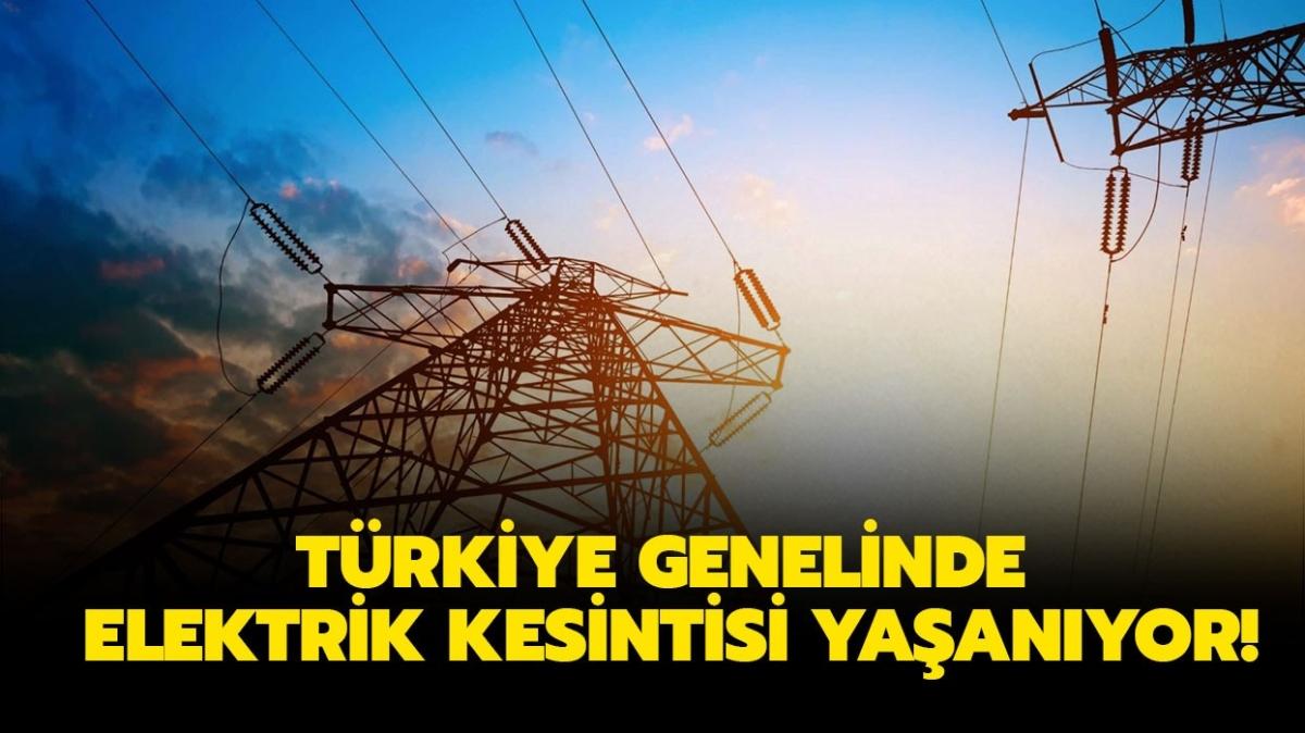 Elektrik kesintisi ile ilgili yapılan açıklama
