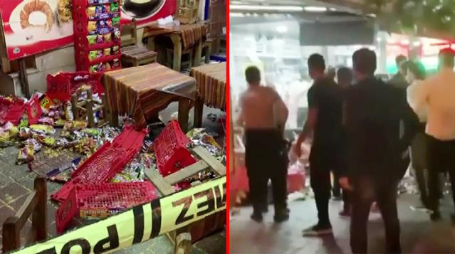 Çay Satan Büfeden Alkol İstedi, Sandalyeler Havada Uçuştu !