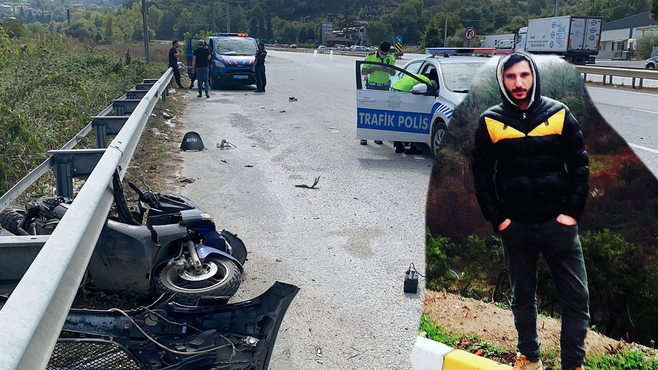 ‚U‘ Dönüşü Yapan Motosikletli Hayatını Kaybetti !