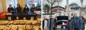 Berlin’de DİTİB gönüllüleri yüzlerce kişiye sıcak yemek dağıtıyor