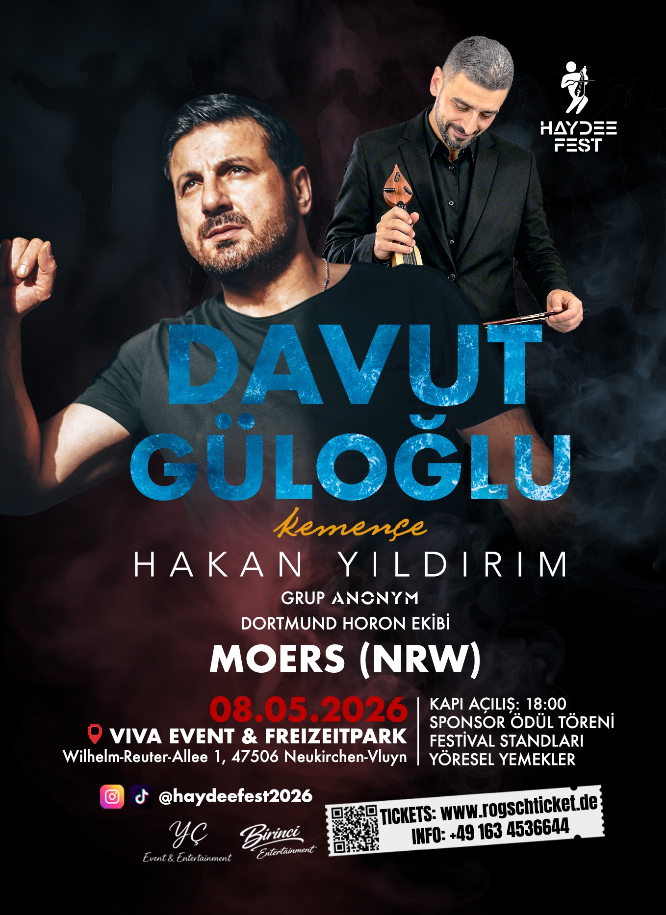 Davut Güloğlu Almanya Moers’te Sahne Alıyor: Karadeniz Rüzgarı 8 Mayıs’ta Esecek!