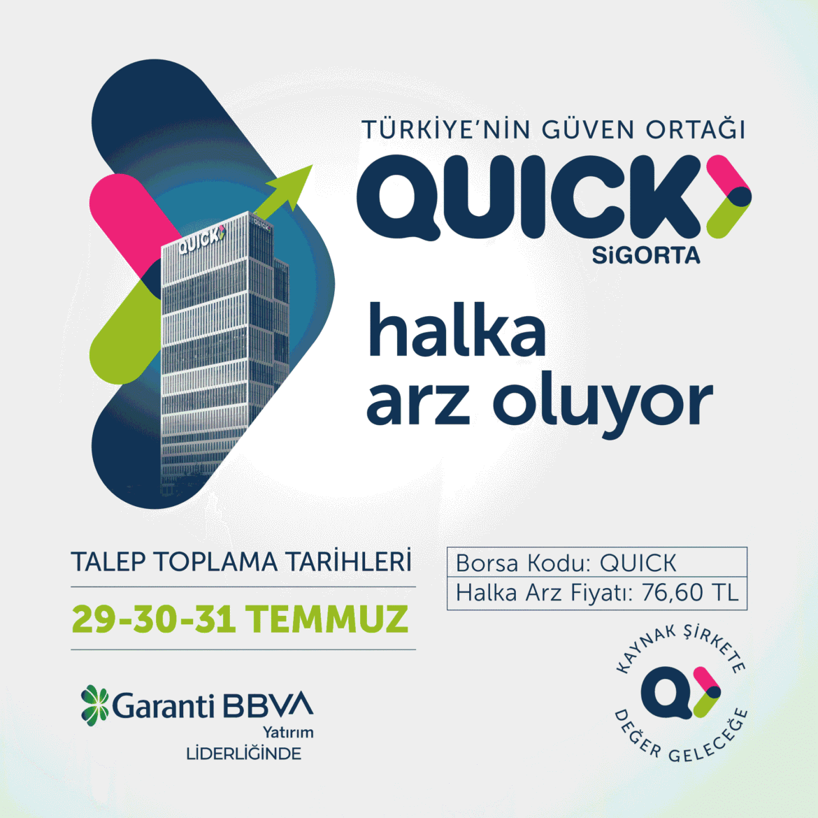 Quick Sigorta halka açılıyor, borsaya yeni soluk geliyor